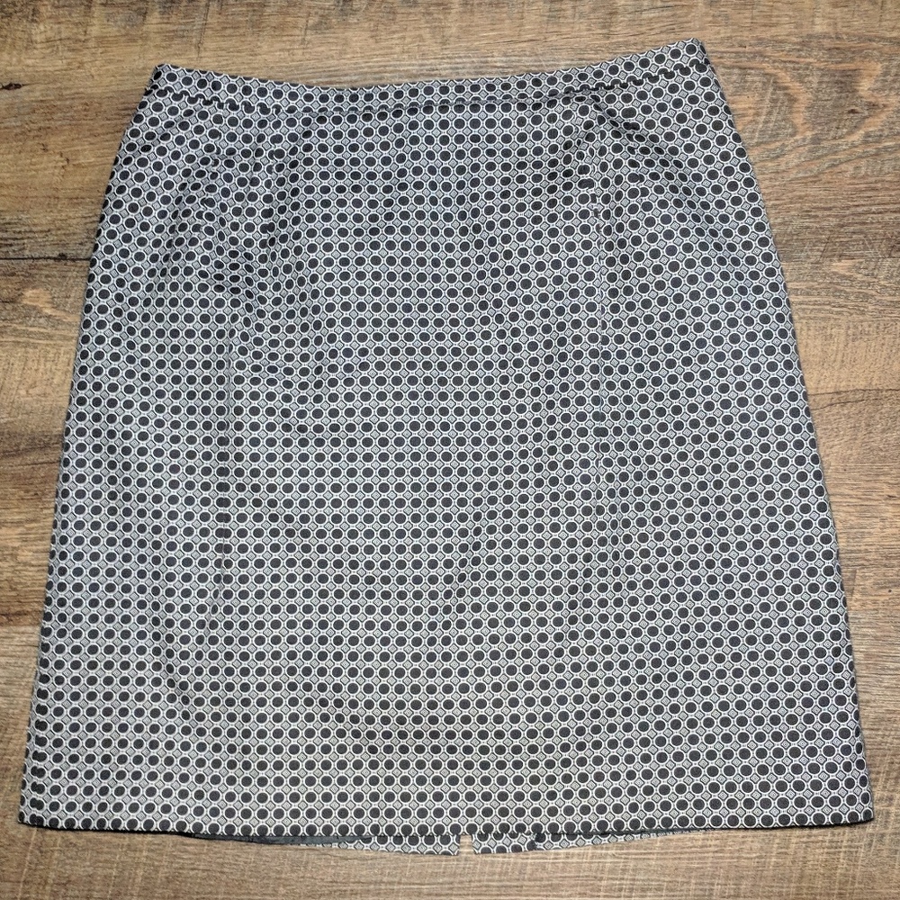 Talbots Black and White Skirt 12P